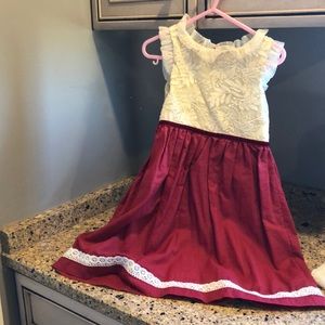 Ele Story Holly Dress Crimson 3T